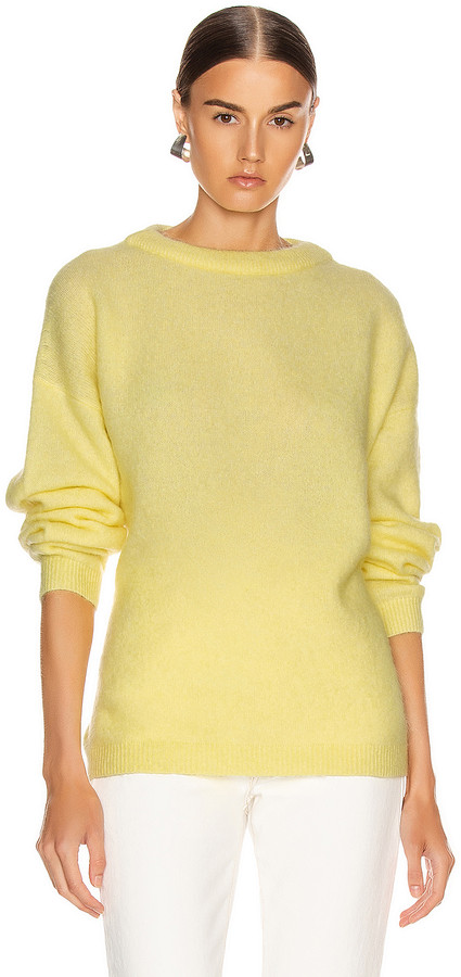 acne studios yellow sweater