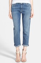 Thumbnail for your product : Mother 'The Dropout' Crop Boyfriend Jeans (Hooked Destroy)