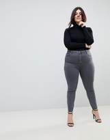 Thumbnail for your product : ASOS Curve Design Curve Ridley High Waist Skinny Jeans In Grey