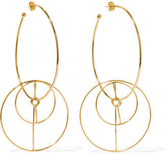 Mercedes Salazar Dos Circulos Gold-plated Earrings - one size