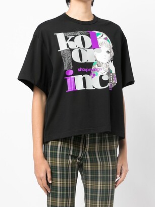 Kolor graphic logo-print T-shirt