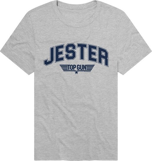 Top Gun Men'sTopGunJesterVarsityT-ShirtAthleticHeatherSmall
