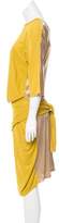 Thumbnail for your product : Costello Tagliapietra Silk-Accented Midi Dress