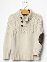Thumbnail for your product : Gap Sherpa mockneck cable sweater