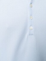 Thumbnail for your product : Thom Browne Pique Rib Cuff Short Sleeve 4-Bar Polo