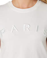 Thumbnail for your product : MinkPink New Women's Paris Tee Short Sleeve Cotton Elastane White