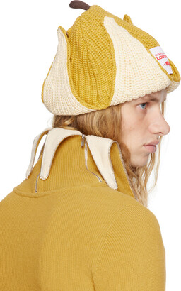 Charles Jeffrey Loverboy Yellow Chunky Banana Beanie - ShopStyle Hats