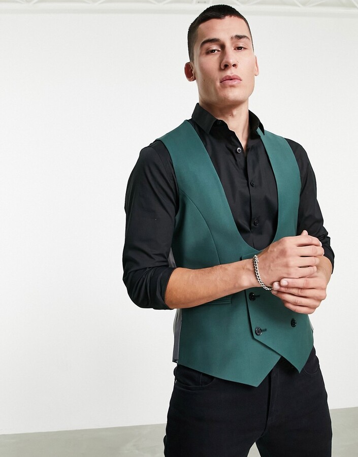 Twisted Tailor suit jacket in forest green - ShopStyle