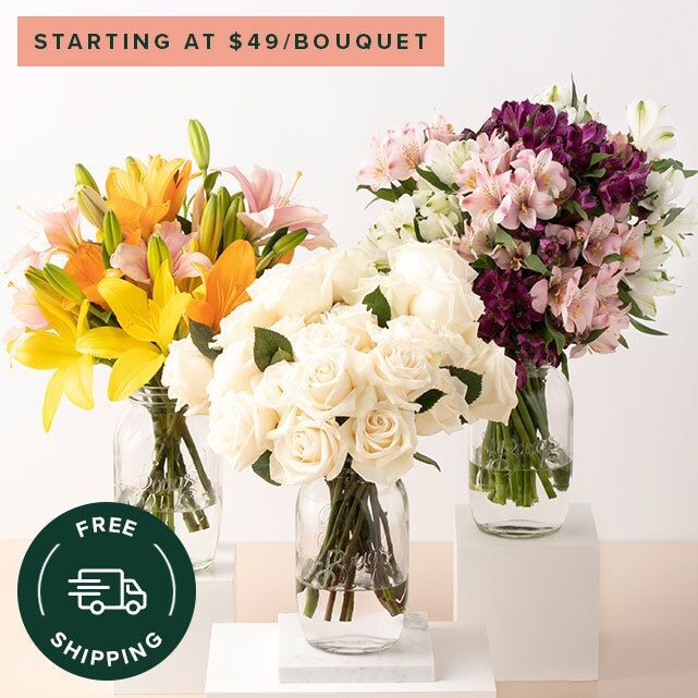 The Bouqs Co. Flower Bouquet Subscription Gift Trio