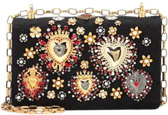 Dolce & Gabbana Embellished jacquard shoulder bag