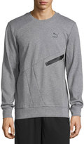 Thumbnail for your product : Puma Crewneck Pullover Sweater, Medium Heather Gray