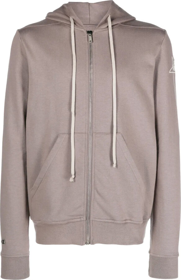 Logo-Embroidered Zip-Up Hoodie