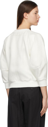 Alexander McQueen White Organza Overlay Sweatshirt
