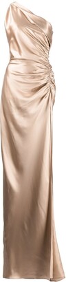 Mason by Michelle Mason Asym silk gown
