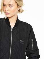 Thumbnail for your product : adidas Long Length Bomber Jacket