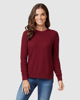 Thumbnail for your product : Jeanswest Women's Pink Jumpers & Cardigans - Danielle Honeycomb Pullover Mahogany - Size One Size, XL at The Iconic