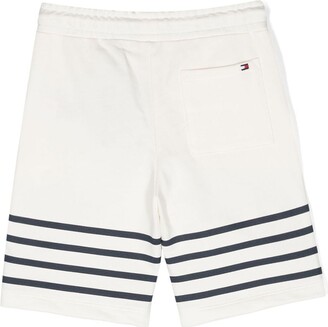 Tommy Hilfiger Junior Embroidered-Logo Cotton-Blend Shorts