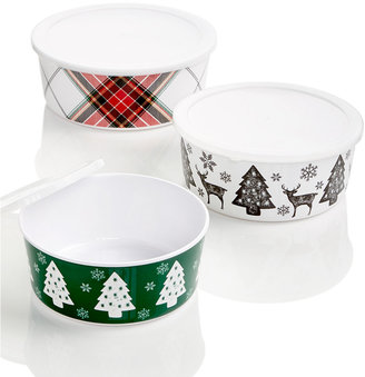 Martha Stewart Collection Set of 3 Melamine Nesting Bowls, Created for Macy's