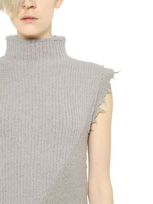 Damir Doma Wool & Alpaca Sweater With Raw Cut Edges