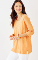 Thumbnail for your product : J. Jill Sunset Embellished Linen Tee