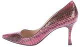 Thumbnail for your product : Manolo Blahnik Python BB 90 Pumps