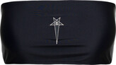 Black Bandeau Top With Pentagram 