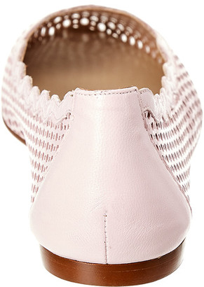 French Sole Teacup Leather Flat