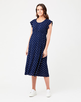 Ripe Maternity Women's Printed Dresses - Bobbie Shirred Dress - Size One Size, S at The Iconic