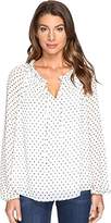 Thumbnail for your product : NYDJ Women's Stella Clipped Jacquard Blouse