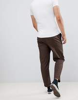 Thumbnail for your product : ASOS Design DESIGN relaxed chinos in dark brown