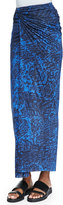 Thumbnail for your product : Helmut Lang Resid Printed Fitted Wrap Skirt
