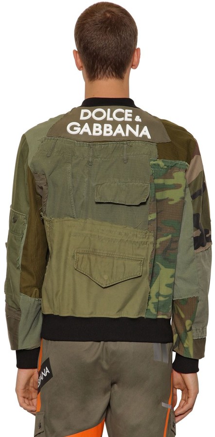 Dolce & Gabbana Patchwork Military Jacket W/ 3d Logo - ShopStyle