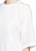 Thumbnail for your product : Nobrand Silk sleeve jersey baseball T-shirt
