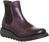 Thumbnail for your product : Fly London Ladies Purple Striped Unconventional Salv Leather Chelsea Boots