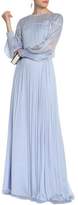 Thumbnail for your product : Amanda Wakeley Open-Back Gathered Silk Gown