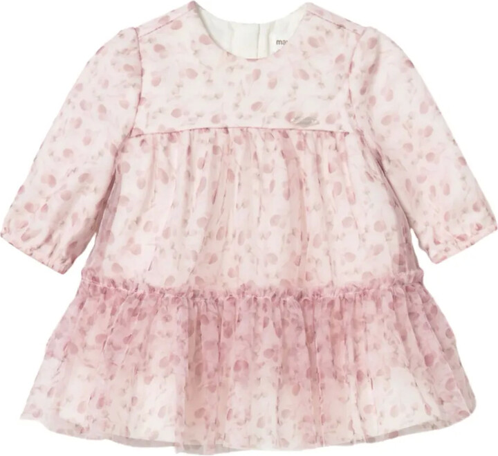 Mayoral Floral-Print Ruffled Dress