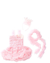 Thumbnail for your product : Tutu Couture Princess Pettidress, Crown, & Boa Set (Baby, Toddler, & Little Girls)