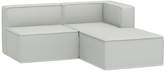 Thumbnail for your product : Pottery Barn Teen Oversized Cushy Sectional Set, Everyday Velvet Gray, In-Home