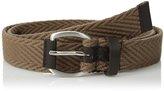 Thumbnail for your product : Ben Sherman Men's Herringbone Webbing and Leather Belt
