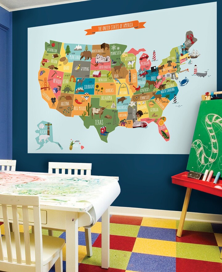 Etsy Usa Map - Peel & Stick Poster Sticker