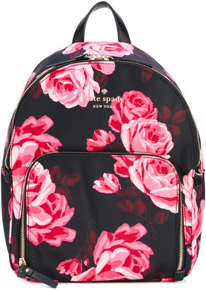 Kate Spade floral print backpack - women - Leather/Polyester - One Size