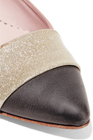 Thumbnail for your product : M Missoni Satin pointed-toe flats