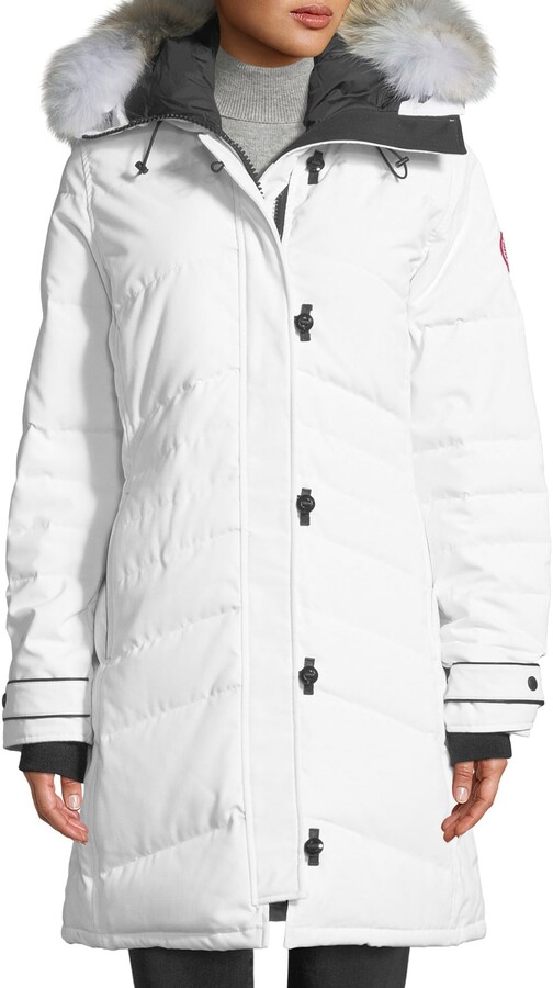 canada goose white parka