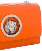 Thumbnail for your product : Versus crocodile embossed Lion clutch