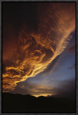 'Sunset on Storm Clouds Near Mount Cook' Framed Photographic Print on Canvas