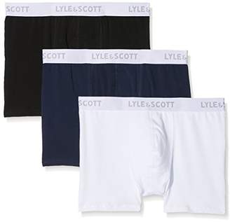 Lyle & Scott Men's 3 Pack Plain Boxers Briefs