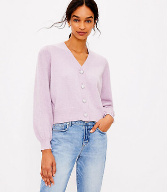 lavender cardigan top
