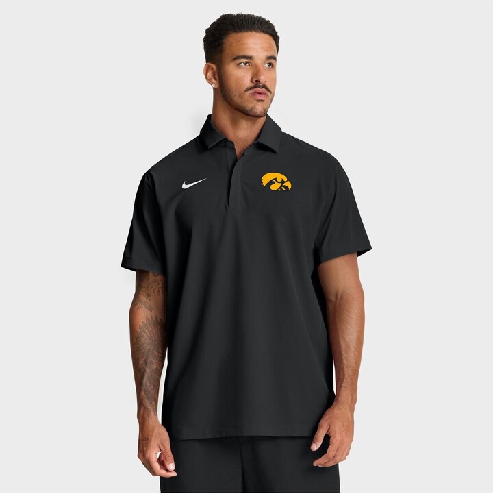 Nike Men's Black Iowa Hawkeyes 2025 Coaches Sideline Polo Shirt