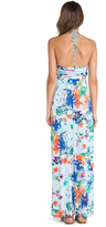 Thumbnail for your product : T-Bags 2073 T-Bags LosAngeles Plunging Halter Maxi Dress