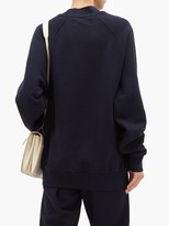 Thumbnail for your product : LES TIEN High-neck Brushed-back Cotton Sweatshirt - Navy